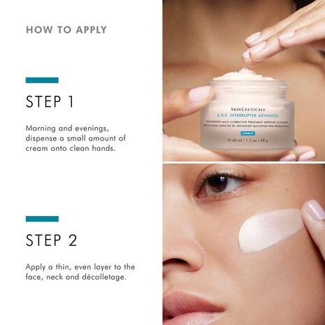 SkinCeuticals how to use AGE Interrupter Advanced