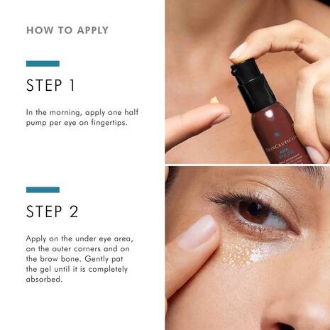 How to apply AOX+ Eye Gel SkinCeuticals 