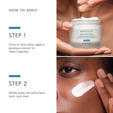 How to apply SkinCeuticals Daily Moisture 