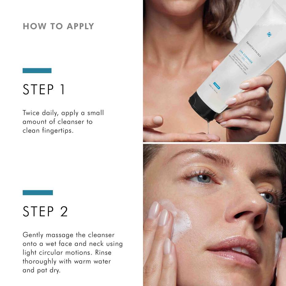 LHA Cleanser SkinCeuticals How to Apply