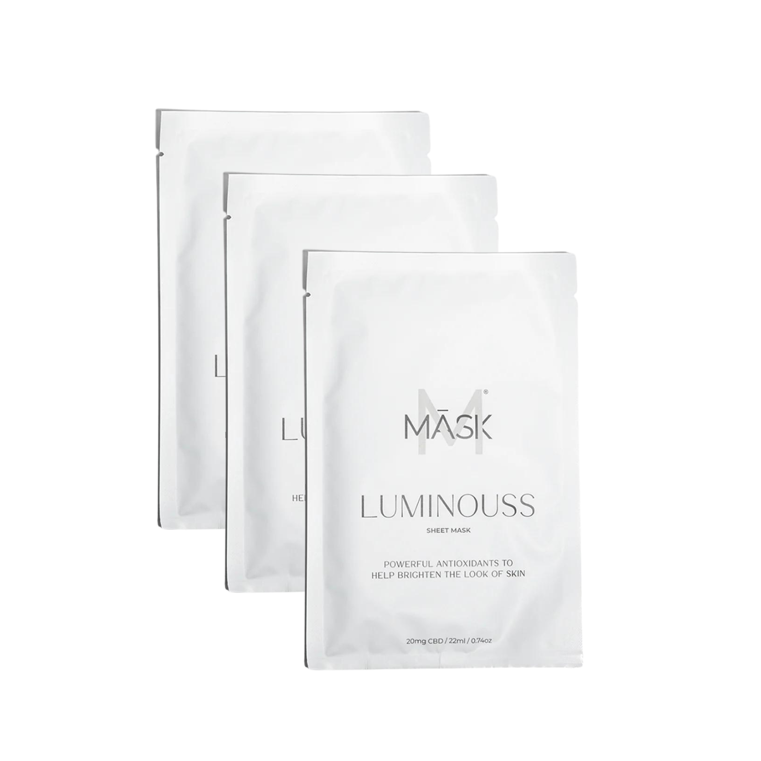 MASK Skincare Luminouss Face Mask box of 3