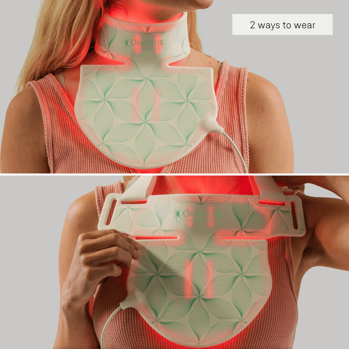 How to use Omnilux Contour Neck and Decollete LED Face Mask