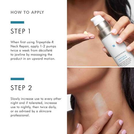 Tripeptide R Neck Repair SkinCeuticals How to Apply